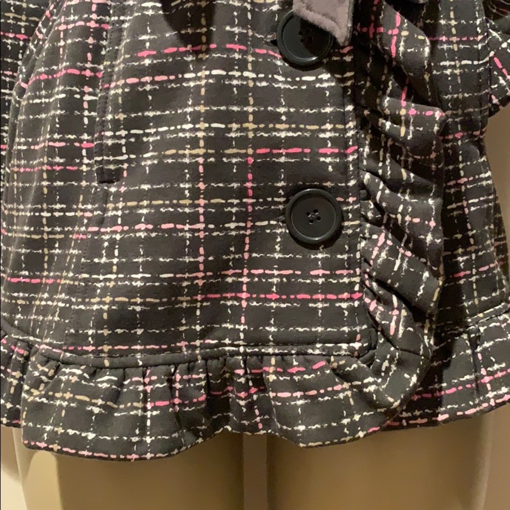 NEW! Ruffled pea coat - Picture 8 of 16